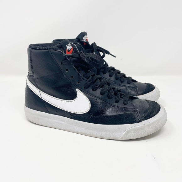 Nike Other - Nike  Blazer Mid '77 Black High Top Sneakers - Size 4